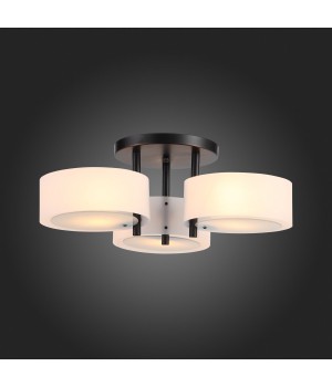 SL483.402.03 Люстра потолочная Черный/Белый E27 3*60W FORESTA-foto4