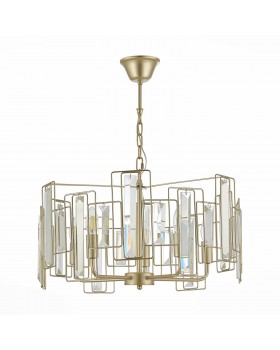 SLE103403-05 Люстра подвесная Шампань/Прозрачный E14 5*40W GIANO-foto2