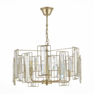 SLE103403-05 Люстра подвесная Шампань/Прозрачный E14 5*40W GIANO-foto2