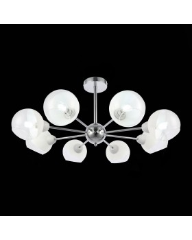 SLE102702-08 Люстра потолочная Хром/Прозрачный, Матовый никель E14 8*40W GIORTE-foto4