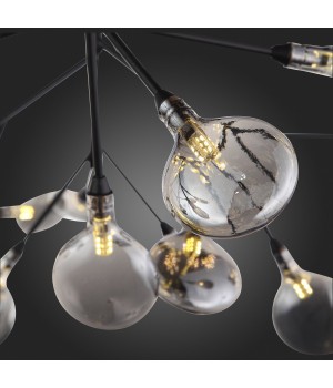 SL411.443.45 Люстра подвесная ST-Luce Черный/Дымчатый G4 45*1,5W RICCARDO-foto12