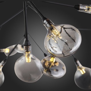 SL411.443.45 Люстра подвесная ST-Luce Черный/Дымчатый G4 45*1,5W RICCARDO-foto12