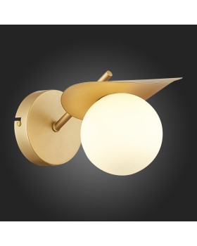 SLE220501-01 Бра Золотистый/Белый G9 1*5W BOLZANO-foto5