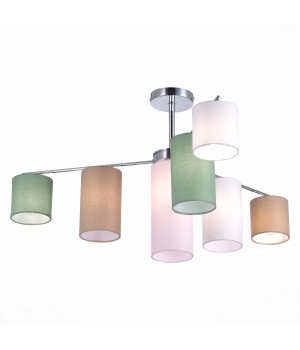 SLE300602-07 Люстра потолочная Хром/Белый, Бежевый, Зеленый E14 7*40W ESSENZA-foto3