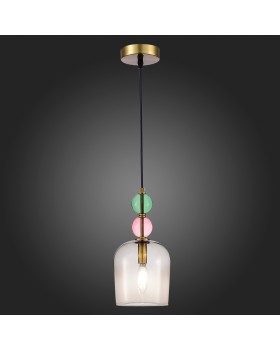 SL2000.223.01 Подвес ST-Luce Золотистый/Розовый E14 1*40W GEA-foto5