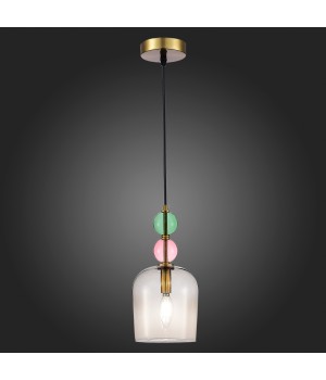 SL2000.223.01 Подвес ST-Luce Золотистый/Розовый E14 1*40W GEA-foto5