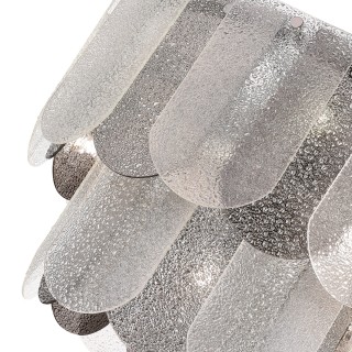 SLE1125-103-07 Светильник подвесной Хром/Прозрачно-Дымчатый E14 7*40W ERZO-foto3