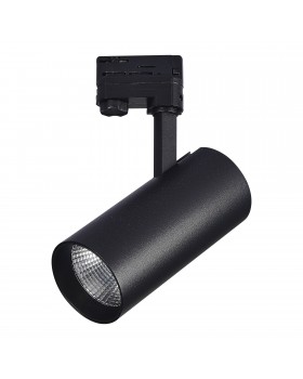 ST661.436.40 Св-к трек. Черный LED 1*40W 3000K 3 200Lm Ra>90 38° IP20 L190xW85xH265 165-265V Трехфазная трековая система-foto3