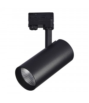 ST661.436.40 Св-к трек. Черный LED 1*40W 3000K 3 200Lm Ra>90 38° IP20 L190xW85xH265 165-265V Трехфазная трековая система-foto3