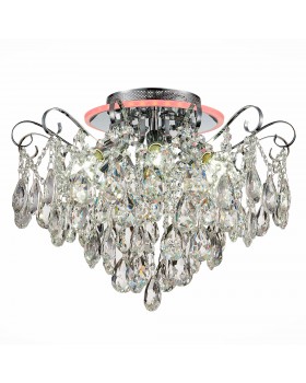 SLE160002-06 Светильник потолочный Хром/Прозрачный E14, LED 6+1*40/6(подсветка)W LITERO-foto2