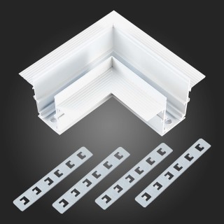 ST007.529.12 Угол-соединитель для встраиваемого магнитного шинопровода под ГКЛ 12мм ST-Luce Белый SKYLINE 48-foto3