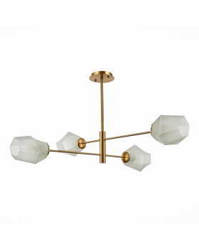 SLE205202-04 Люстра потолочная Латунь/Белый E27 4*60W TERRAMO-foto2