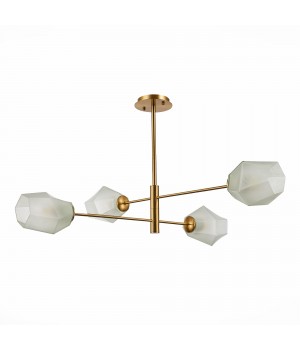 SLE205202-04 Люстра потолочная Латунь/Белый E27 4*60W TERRAMO-foto2