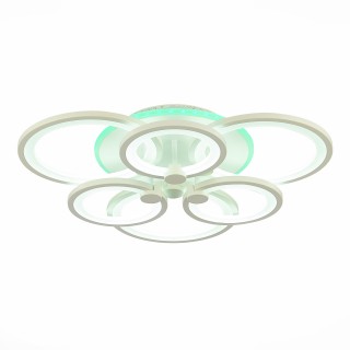 SLE500752-06RGB Светильник потолочный Белый/Белый LED 1*144W RGB 8W 3000-6000K LETO-foto3