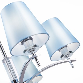 SLE105613-05 Люстра подвесная Хром/Светло-голубой E14 5*40W PERAMONE-foto3