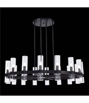 SL1237.403.16 Люстра подвесная ST-Luce Черный/Прозрачный E14 16*15W Isla-foto3