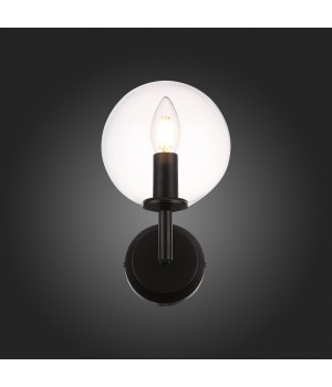 SL424.401.01 Бра Черный/Прозрачный E14 1*40W ROSELLO-foto8