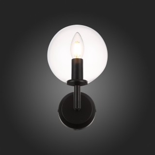 SL424.401.01 Бра Черный/Прозрачный E14 1*40W ROSELLO-foto8