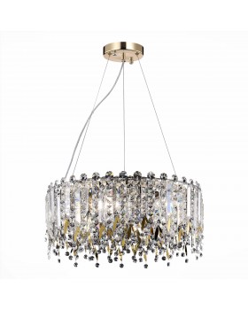 SL1655.203.06 Люстра подвесная ST-Luce Золотистый/Прозрачный E14 6*40W DESIO-foto3