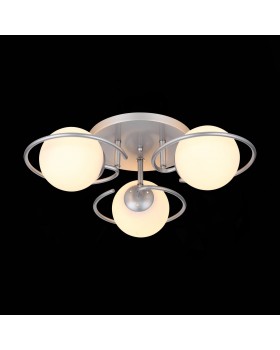 SL418.102.03 Люстра потолочная Серебристый/Белый E27 3*60W GALIO-foto4