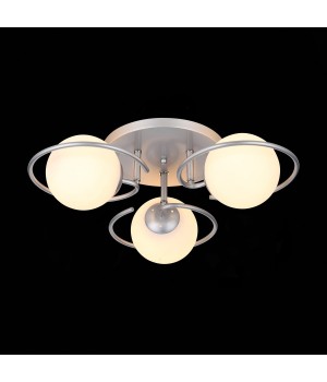 SL418.102.03 Люстра потолочная Серебристый/Белый E27 3*60W GALIO-foto4