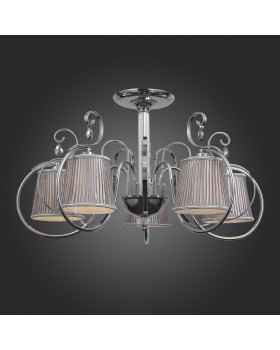 SL177.102.05 Люстра потолочная Хром/Серебристый E14 5*40W AZZURRO-foto5