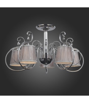 SL177.102.05 Люстра потолочная Хром/Серебристый E14 5*40W AZZURRO-foto5