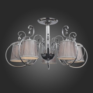 SL177.102.05 Люстра потолочная Хром/Серебристый E14 5*40W AZZURRO-foto5