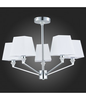SLE107602-05 Люстра потолочная Хром/Белый E14 5*40W GRINDA-foto8