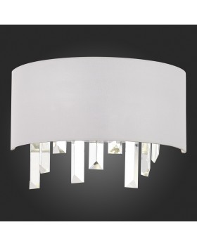 SLE1120-101-02 Светильник настенный Хром/Белый E14 2*40W DAHLIA-foto5