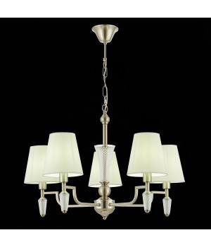 SLE105503-05 Люстра подвесная Никель/Белый E14 5*40W REIMO-foto9