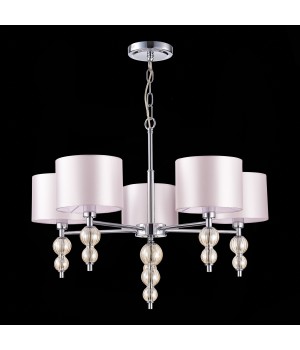 SLE105703-05 Люстра подвесная Хром/Светло-бежевый E14 5*40W RAMER-foto8