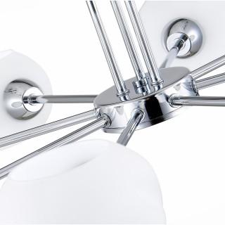 SLE104302-08 Люстра потолочная Хром/Белый E14 8*40W LANTA-foto11