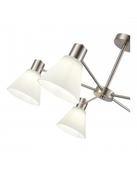 SLE1561-103-05 Светильник потолочный Никель/Белый E27 5*60W ARKI-foto3