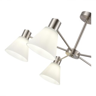 SLE1561-103-05 Светильник потолочный Никель/Белый E27 5*60W ARKI-foto3