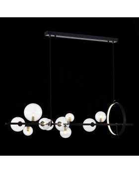 SL1165.423.15 Светильник подвесной ST-Luce Черный/Прозрачный G4 10+1*5W 4000K NECTON-foto4