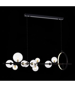 SL1165.423.15 Светильник подвесной ST-Luce Черный/Прозрачный G4 10+1*5W 4000K NECTON-foto4