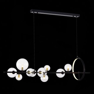 SL1165.423.15 Светильник подвесной ST-Luce Черный/Прозрачный G4 10+1*5W 4000K NECTON-foto4