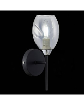 SLE155511-01 Бра Черный, Хром/Дымчатый E14 1*40W GLOA-foto3