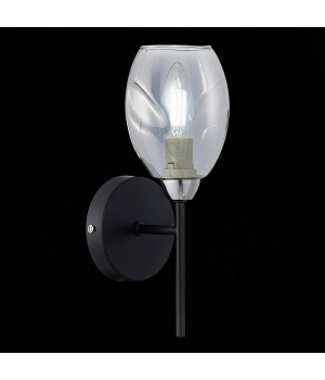 SLE155511-01 Бра Черный, Хром/Дымчатый E14 1*40W GLOA-foto3