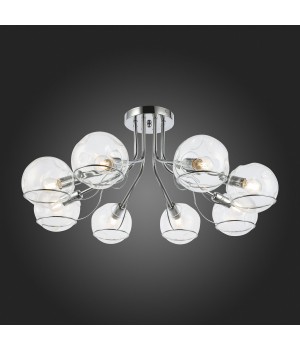 SLE102502-08 Люстра потолочная Хром/Прозрачный E14 8*40W BACA-foto5