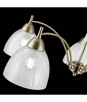 SLE104402-05 Люстра потолочная Бронза/Прозрачный E27 5*60W NUELE-foto6