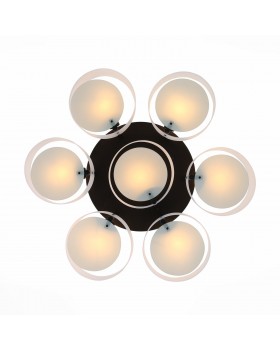 SL483.402.07 Люстра потолочная Черный/Белый E27 7*60W FORESTA-foto2