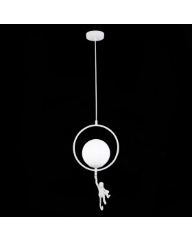 SLE115113-01 Светильник подвесной Белый/Белый E27 1*60W TENATO-foto4