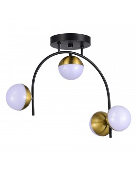 SLE6500-402-04 Люстра потолочная Черный,Золотистый/Белый LED 4*8W 4000K AARNIO-foto2