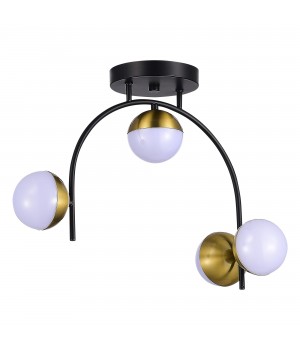 SLE6500-402-04 Люстра потолочная Черный,Золотистый/Белый LED 4*8W 4000K AARNIO-foto2