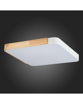 SLE201252-01 Светильник потолочный Белый, Светлое дерево/Белый LED 1*42W 3000K/4000K/6000K FESTA-foto12
