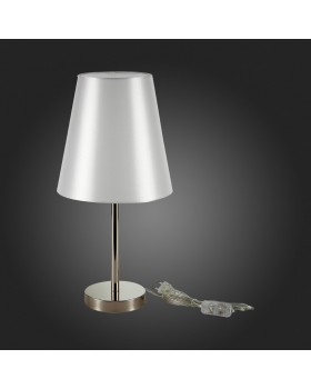 SLE105904-01 Прикроватная лампа Никель/Белый E14 1*40W BELLINO-foto6