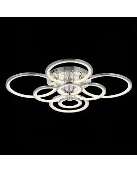 SLE200312-08 Светильник потолочный Хром/Белый LED 1*256W 3000-6000K LETO-foto7