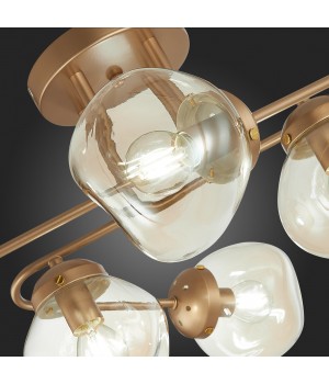 SLE155702-06 Люстра потолочная Золотистый/Янтарный E14 6*40W MORE-foto12